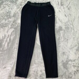 Nike Dri-FIT Warm Jogger Pants Women XS Black Tapered Activewear Running Outdoor